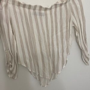 Off the shoulder top.